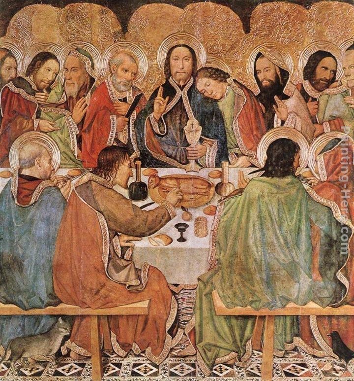 Jaume Huguet Last Supper Painting